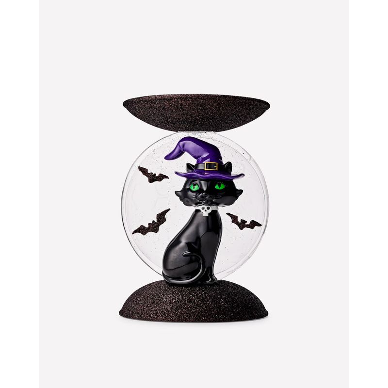 Light-up Cat and Moon Pedestal